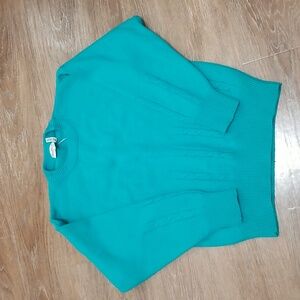 (M) Jonathan J CableKnit Sweater Crew Neck Solid Color Cozy Grannycore Retro